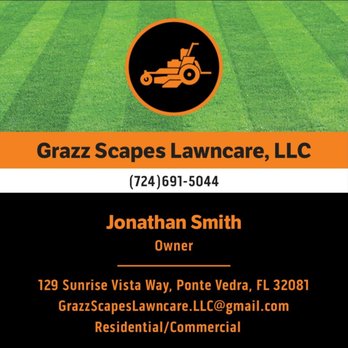 Grazz Scapes Lawncare - business card - Landscaping Near Me Grazz Scapes Lawncare - business card - Landscaping Near Me
