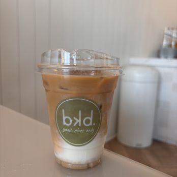 Bkd Bagels - Decaf Iced Latte - Bagels Near Me - Ashburn, Virginia