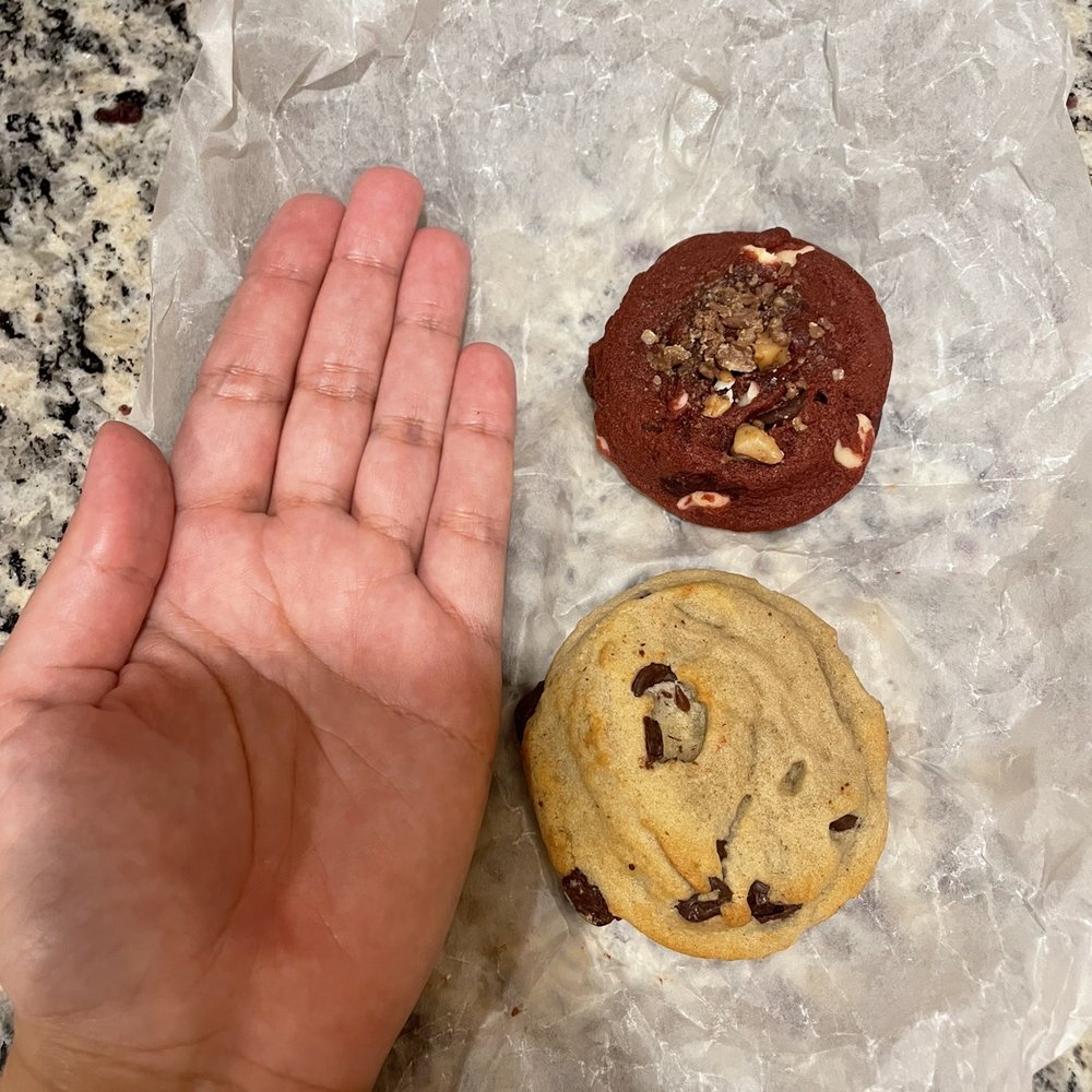 The Scoop N Scootery - Red Velvet Cookie and Choc Chip Cookie - Ice Cream & Frozen Yogurt Near Me - Arlington, Massachusetts The Scoop N Scootery - Red Velvet Cookie and Choc Chip Cookie - Ice Cream & Frozen Yogurt Near Me - Arlington, Massachusetts