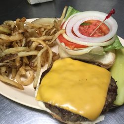 Wings Plus of Lake Worth - 1/2 lb cheeseburger