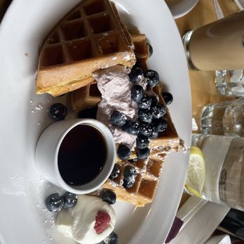 Chicago Waffles - Blueberry Cheesecake Waffle - Breakfast & Brunch Near Me - Chicago, Illinois