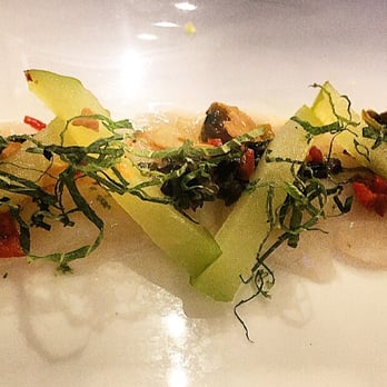 Spoon and Stable - Scallop Crudo. Best dish I had here! So delicious. - New American Near Me - Minneapolis, Minnesota