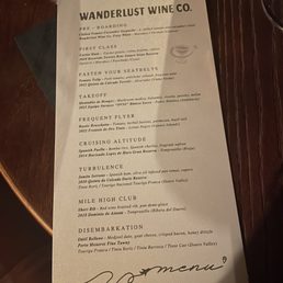 Pairing menu Pairing menu