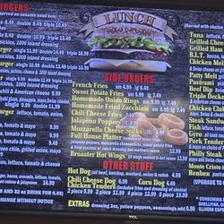 Sammy's Burger - Menu as of 3/5/26