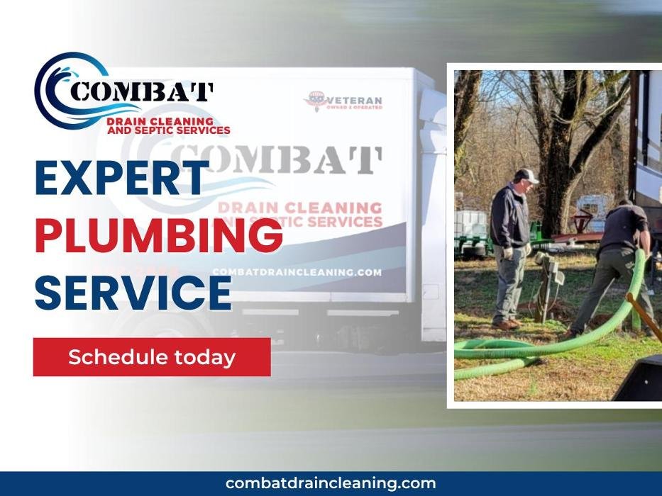 Slide of Combat Drain Cleaning and Septic Services