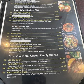 Dong Que - Family dishes and broken rice menu - Vietnamese Near Me - Peoria, Arizona