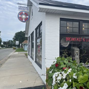 Chesapeake Doughnut Company - Outside seating not photoed but in front of the store, very cute! - Donuts Near Me - White Stone, Virginia Chesapeake Doughnut Company - Outside seating not photoed but in front of the store, very cute! - Donuts Near Me - White Stone, Virginia