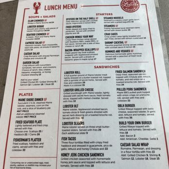 Ogunquit Beach Lobster House - Lunch menu - New American Near Me - Ogunquit, Maine