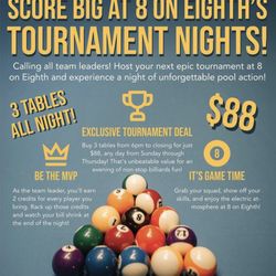 8 On Eighth - Monthly tournament @ 8 On Eighth