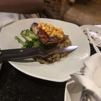 Second Street American Bistro - Chipotle grilled pork ribeye with pilaf rice and mango salsa - American Near Me - Williamsburg, Virginia