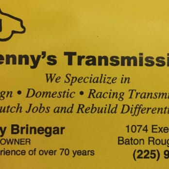 Kenny's Transmission - Transmission Repair Near Me - Baton Rouge, Louisiana Kenny's Transmission - Transmission Repair Near Me - Baton Rouge, Louisiana