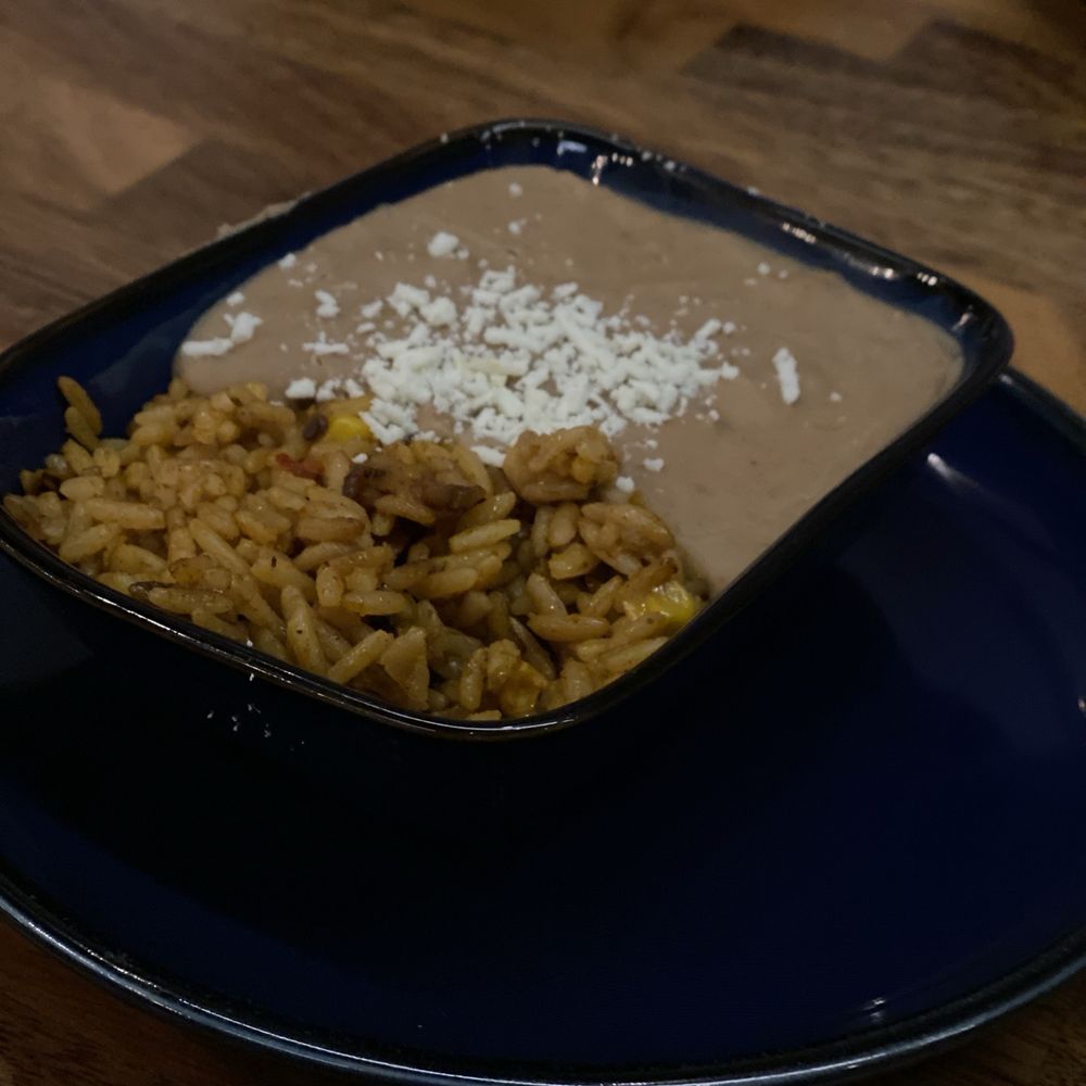 Teocalli Cocina - Beans and rice. - Mexican Near Me - Longmont, Colorado Teocalli Cocina - Beans and rice. - Mexican Near Me - Longmont, Colorado