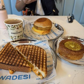 Swadesi Cafe - Swadesi Breakfast Sandwich, Chicken Tikka Toastie, Swadesi Chai - Bakeries Near Me - Chicago, Illinois