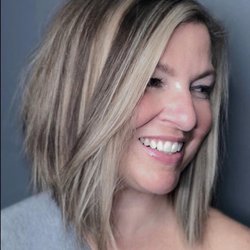 REVEL Hair Atelier - Fun change from a long layered cut to a modern soft textured lob that encourages lots of versatility and style.