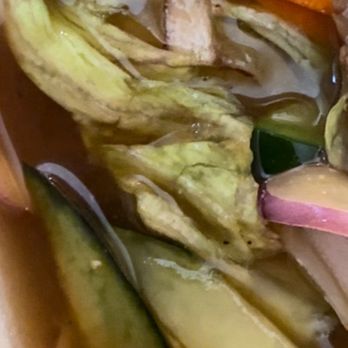 Kims Cuisine Asian Fusion Bistro - Salad floating around in warm flavorless liquid. Ruined the salad. - Chinese Near Me - Eagle River, Alaska Kims Cuisine Asian Fusion Bistro - Salad floating around in warm flavorless liquid. Ruined the salad. - Chinese Near Me - Eagle River, Alaska