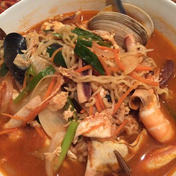 Kim's Korean BBQ Restaurant - Seafood ramen $13.99 - Korean Near Me - Jacksonville, Florida