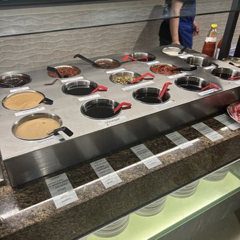 Lanjie Hot Pot & BBQ - Sauces *there are mixing suggestions listed for sauce combinations the staff suggests - Hot Pot Near Me - Saint Johns, Florida