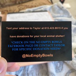 One of my business cards!