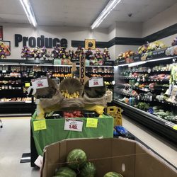 Piggly Wiggly - Produce area is small but good for a small store and often showcases local produce.