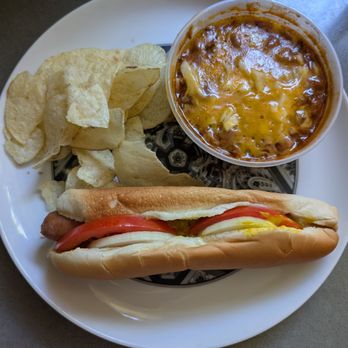 Caspers - This is my to-go order which I enjoyed at home! Casper's dog and with a bowl chili with cheese and onions. - Hot Dogs Near Me - Hayward, California