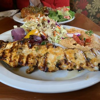 Chicken Maison - Spicy Chicken Kabob  Greek Coleslaw Spicy Hummus - Mediterranean Near Me - Gardena, California