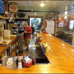 As you enter the restaurant, you'll notice the large counter and the many stools that cater to locals all over Sierra County. As you enter the restaurant, you'll notice the large counter and the many stools that cater to locals all over Sierra County.