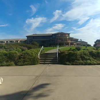 Sanderlings - View from ocean to restaurant - Seafood Near Me - Aptos, California