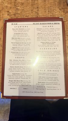 Menu photo 1 Au Lac Los Angeles, CA