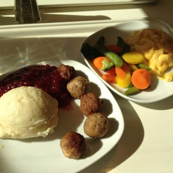 IKEA Restaurant - Meatball kids meal and mac and cheese kids meal! My fave comfort food combo for 4 bucks - Scandinavian Near Me - Atlanta, Georgia
