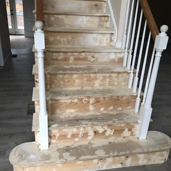 Precision Plus Contracting - Steps had carpet on them, now they make a nice statement!! - General Contractors Near Me Precision Plus Contracting - Steps had carpet on them, now they make a nice statement!! - General Contractors Near Me