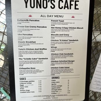 Yuno’s Cafe - Menu - Coffee & Tea Near Me - Port Hueneme, California Yuno’s Cafe - Menu - Coffee & Tea Near Me - Port Hueneme, California