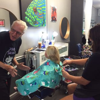 Velvet Edge - Yu-Lee cutting my daughters hair! - Barbers Near Me - St. Petersburg, Florida