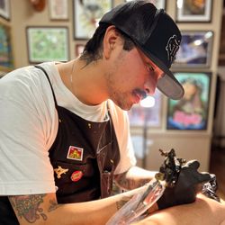Good Times Tattoo Studio - Rudy " Rooster" Hooven  
resident artist and wonderful human