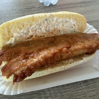 Andalus Fish - fried fish (hake) sandwich - Fish & Chips Near Me - Rotterdam, ZH