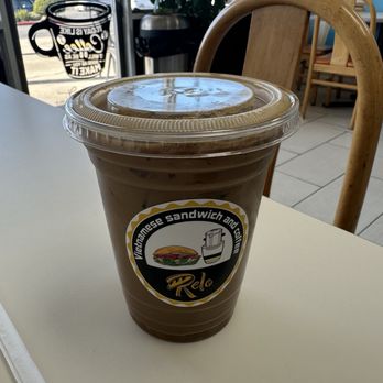 Relo Banh Mi & Coffee - Classic Iced Vietnamese Coffee - strong and sweet (5 stars) - Vietnamese Near Me - Dublin, California Relo Banh Mi & Coffee - Classic Iced Vietnamese Coffee - strong and sweet (5 stars) - Vietnamese Near Me - Dublin, California