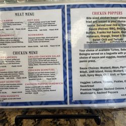 Milk and Honey - Menu