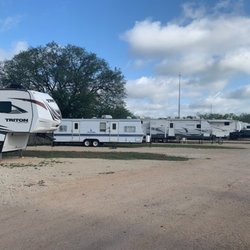 Big Oak RV Park - Our irst
Our first seven back-in spots.
