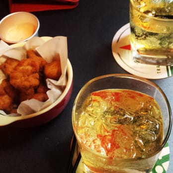 Edition - Popcorn chicken (from the check-in offer), and Appleju - Cocktail Bars Near Me - Hong Kong, HK