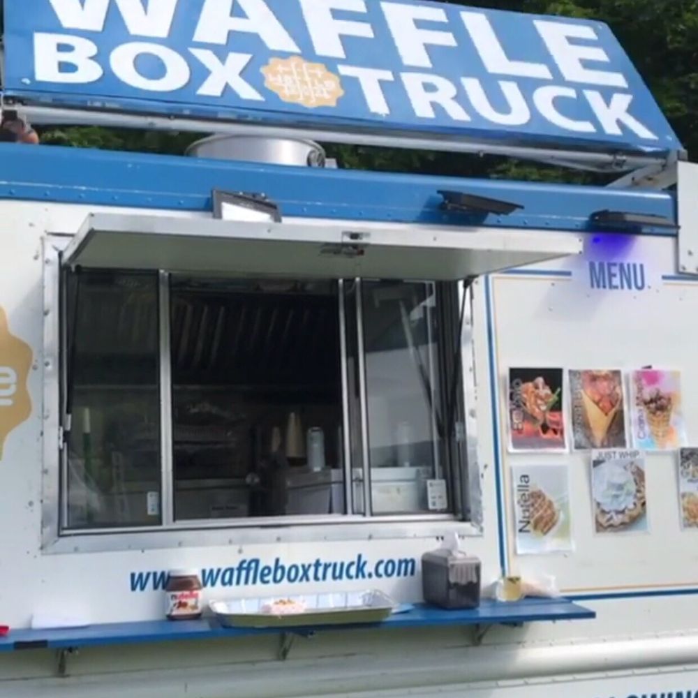 Waffle Box Truck - Food truck serving waffles, fried chicken in waffle cones, and donuts - Food Trucks Near Me - Yonkers, New York Waffle Box Truck - Food truck serving waffles, fried chicken in waffle cones, and donuts - Food Trucks Near Me - Yonkers, New York