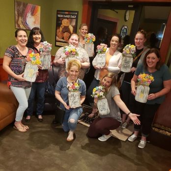 Dana's DIY Designs - Craft & Coffee Mason Jar DIY Workshop! These ladies are a BLAST! - Art Classes Near Me Dana's DIY Designs - Craft & Coffee Mason Jar DIY Workshop! These ladies are a BLAST! - Art Classes Near Me
