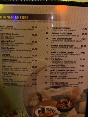 Menu photo 4 Fusion Steakhouse - Morgantown Morgantown, WV