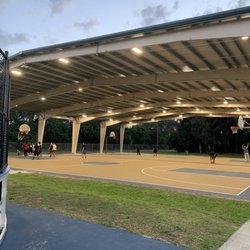 Ruskin Park & Recreation Center - Covered outdoor basketball courts