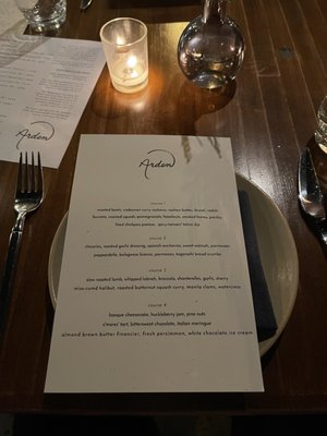 Menu photo 5 Arden  Portland, OR