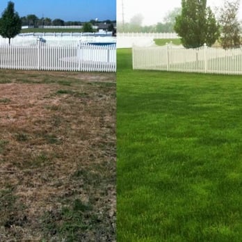 Lawn Doctor - a before and after picture of a lawn - Landscaping Near Me - Lakeside Marblehead, Ohio Lawn Doctor - a before and after picture of a lawn - Landscaping Near Me - Lakeside Marblehead, Ohio