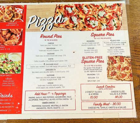 Menu photo 2 Prime Pizza Burbank, CA