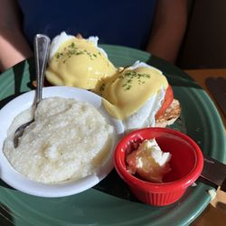 J. Christopher's - Eggs Christopher and grits.  Good with a nice tangy Hollandaise.