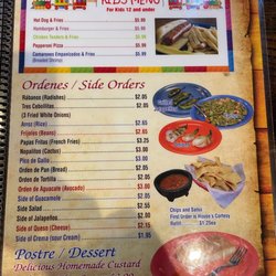Taco Rico - 2022 menu