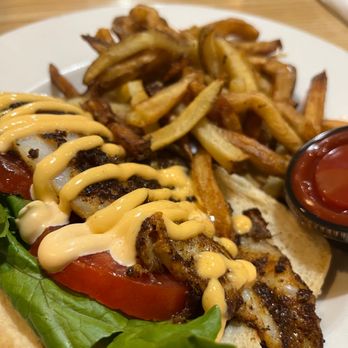 Cafe One Ten - Blackened catfish sandwich - American Near Me - Oak Hill, West Virginia