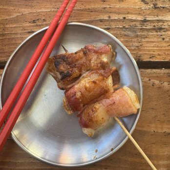 Secret Fort - Mochi wrapped in bacon - Japanese Near Me - Seattle, Washington Secret Fort - Mochi wrapped in bacon - Japanese Near Me - Seattle, Washington