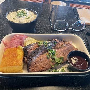 Oak & Ember - Brisket lunch with potato salad! Delicious! - Halal Near Me - Ontario, California Oak & Ember - Brisket lunch with potato salad! Delicious! - Halal Near Me - Ontario, California